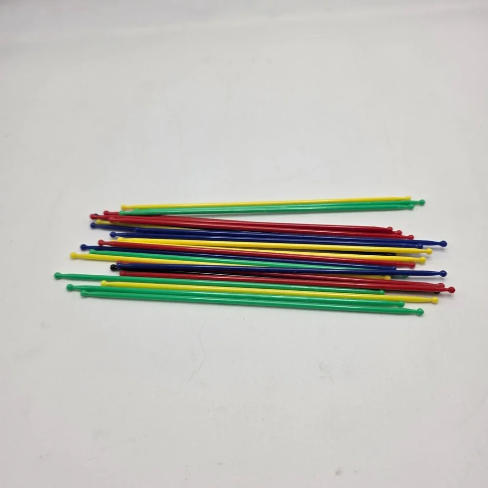 Vintage Pick Up Sticks Game Steven Pic Up Stix Metal‎ Tube 1990 Complete